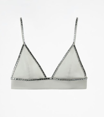 Top reggiseno zara bianco - top,