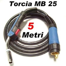 MB25 - 5 METRI TORCIA MIG PER SALDATURA E SALDATRICE MIG/MAG A FILO CONTINUO