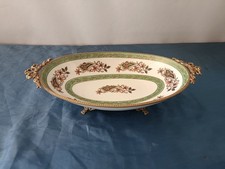 Centrotavola LIMOGES in Porcellana, Decorato a Mano Vintage 