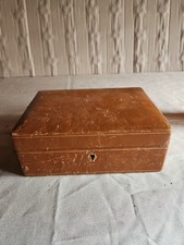 Trousse In Legno Pelle D'epoca