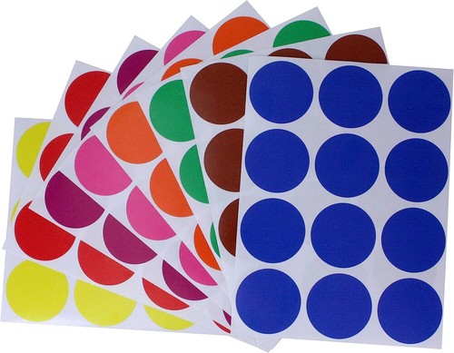 Royal green circle dot adesivi - dot,