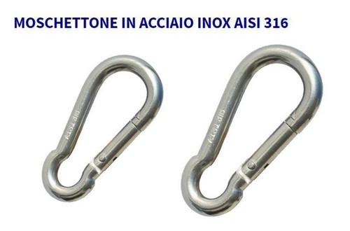 Moschettone inox aisi 316 - inox,