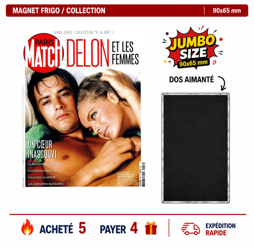 Magnet frigo alain delon - frigo, romy