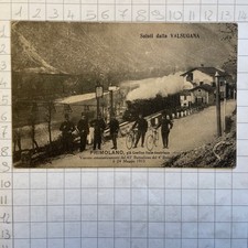 Cartolina Postale  Paesaggistica Valsugana Primolano Bersaglieri 1915 Confine