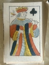Antique Complete (!) Travel Playing Cards, Faustino Solesio, 18th Century UNUSED
