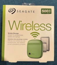 Seagate Wireless Mobile Storage 500 GB - Disco rigido portatile WiFi (verde) sigillato