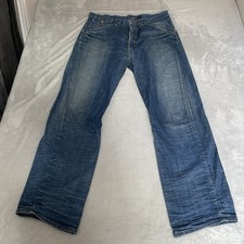 Jeans Levi's Engineered vintage uomo denim gamba intrecciata blu taglia W37 L34,5