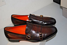 SANTONI DOPPIA FIBBIA PELLE
