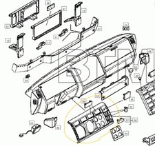 PORTA STRUMENTI PLANCIA RIVESTIMENTO CRUSCOTTO ADATTO A IVECO EUROCARGO
