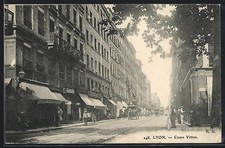 Cpa lyon cours - cpa, 1907