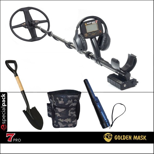 Metal detector golden mask - detector,
