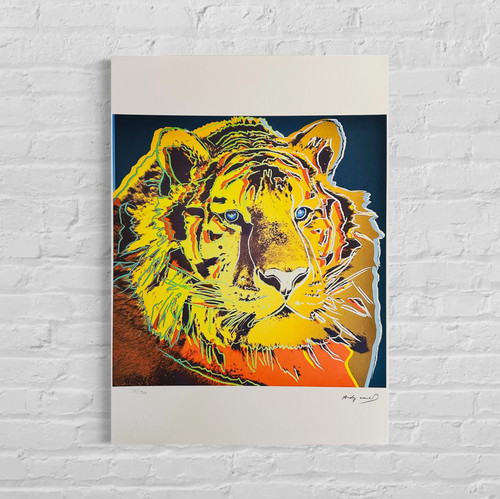 Andy warhol tigre litografia - tigre,