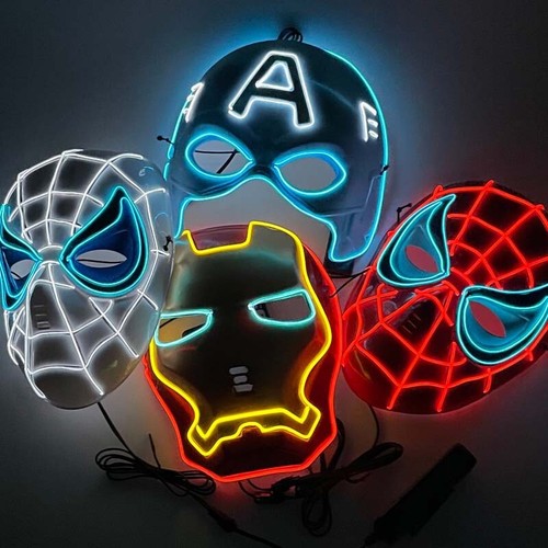 Spiderman maschera luce - spiderman,