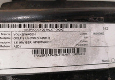 1J0805551E Traversa paraurti ant.  VOLKSWAGEN GOLF (1J) 2.8 V6 cat 4motion Ber.