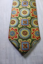 ANGELO MARINO NAPOLI SETA SILK TIE CRAVATTA NECKTIE MADE ITALY VINTAGE CLASSIC