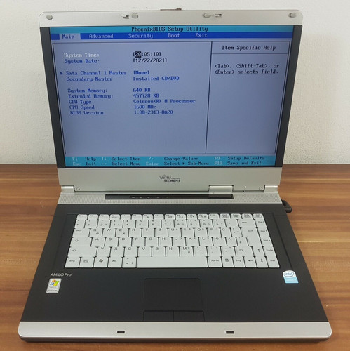 Notebook fujitsu amilo - notebook,