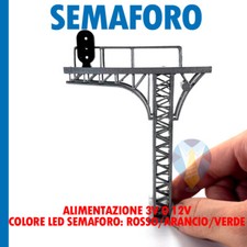 PONTE A SBALZO CON SEMAFORO SEGNALE SAMAFORICO A TRE COLORI MODELLISMO LED