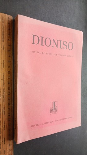 Dioniso rivista studi - dioniso,