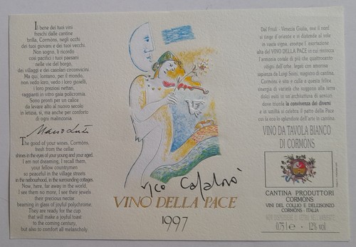 Etichetta vino della pace - della,