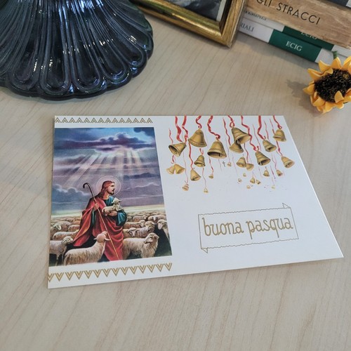 Cartolina buona pasqua - pasqua, da