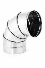 Curva canna fumaria inox - curva,