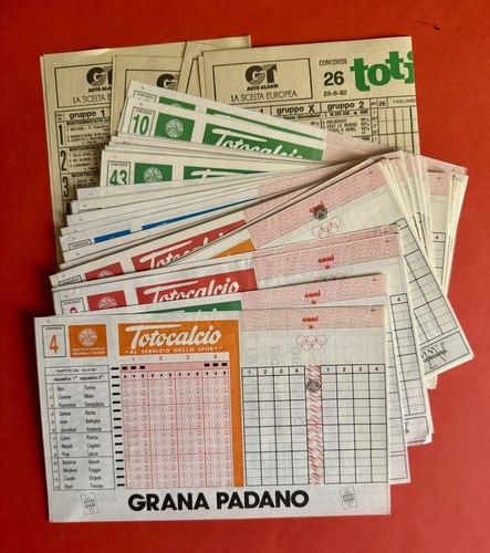 Schedina totocalcio 1990 - schedina,