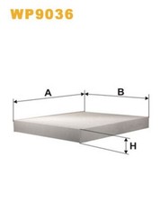 WP9036 FILTRO ABITACOLO PER