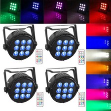 4x 9LED RGBW PAR Can luce DJ