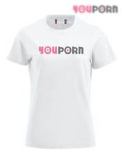 Maglietta T-shirt YouPORN You Porn Bianco  personalizzabile con nome