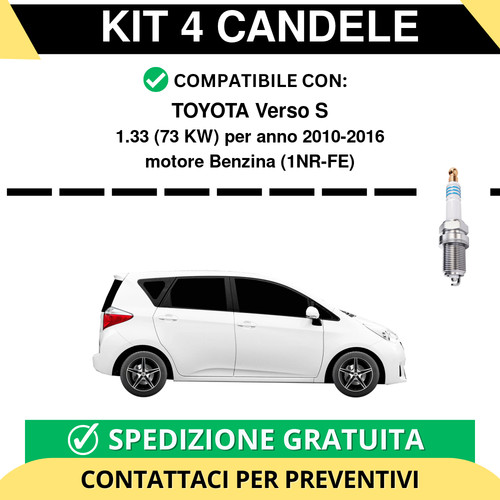 Kit candele per toyota verso - candele,