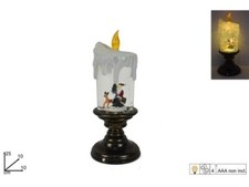 x Ampolla Candela Babbo Natale Luce Movimento Decorazione Natalizia Natale dfh