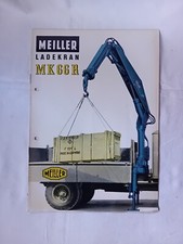 GRU IDRAULICHE AUTOCARRI MEILLER KIPPER LADEKRAN MK 66 R brochure originale 