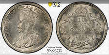 :1921 S10C DIME GEORGE-V
