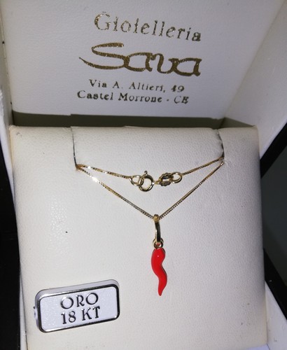 Collana con grazioso - , corno