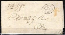 Italia 1833 lettera piegata