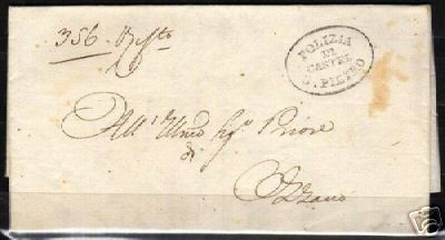 Italia 1833 lettera - , piegata