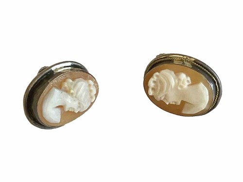 Orecchini con cammeo donna - cammeo, da