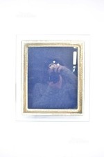 Cornice In Vetro Porta Foto Con Lamina In Argento 925 28x32cm