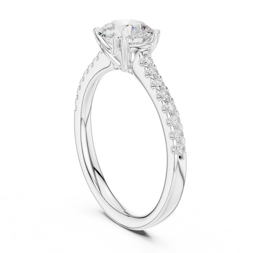 Anello solitario ct - anello,