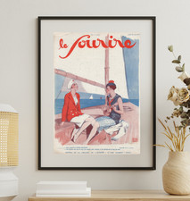 Quadro vintage marina - art, deco