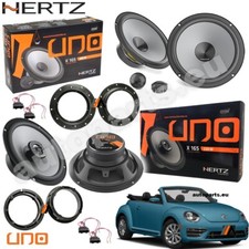 Kit 6 Casse Altoparlanti Hertz Anteriori e Posteriori per VW New Beetle Cabrio