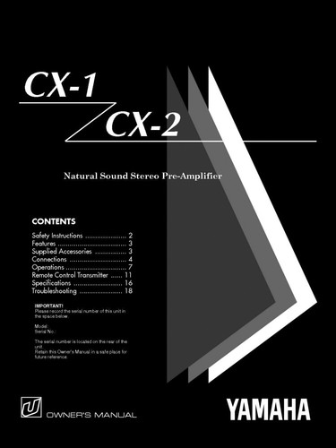 Yamaha amplificatore - yamaha, cx-1