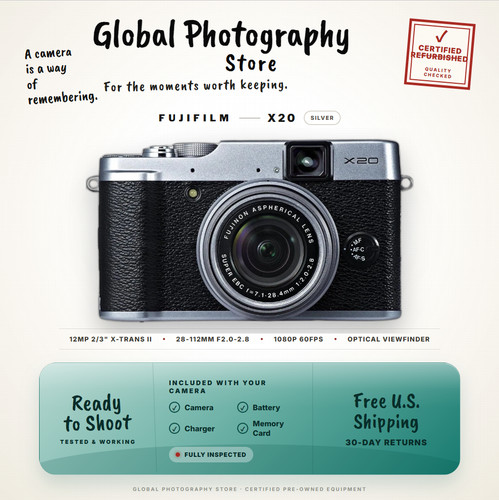 Fuji x20 argento 4x - fuji,