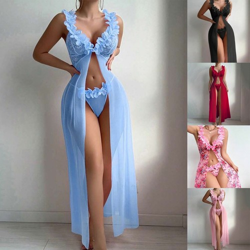 Camicia notte donna pizzo - notte,