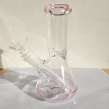 Bicchiere 6" vetro rosa bong