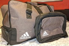 Adidas borsa da viaggio marrone vintage retrò