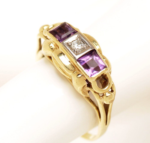 Anello donna art - decò, 14