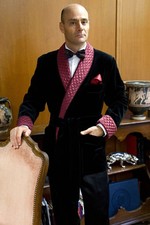 Uomo Nero Fumare Giacca