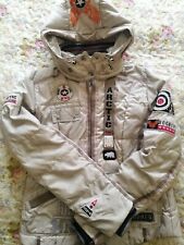 Bogner Arctic Earth Ski Jacket WOMAN Size EU38 US8 Used Pearly Gold Perlato Oro 