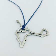 Ciondolo Silhouette Isola di Formentera in acciaio